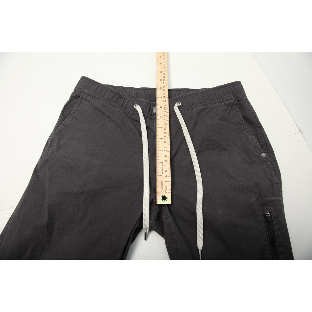 Vuori Pants Womens Medium Gray Ripstop Climber Drawstring Zip Pocket Joggers - Picture 9 of 14